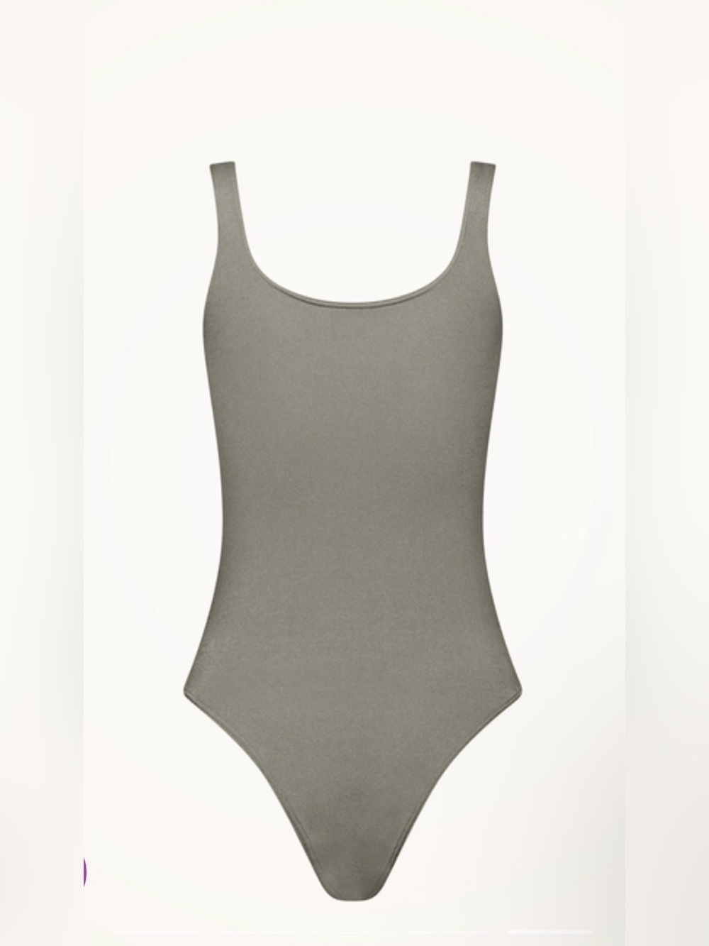 Wolford Jamaika Scoop Neck One-Piece Bodysuit in Earl Grey - Size L - $255 - Picture 5 of 9